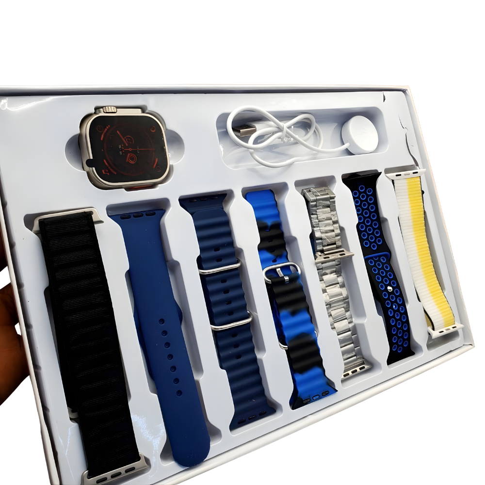 7 in 1 Ultra Smart Watch with 7 Straps - View 3