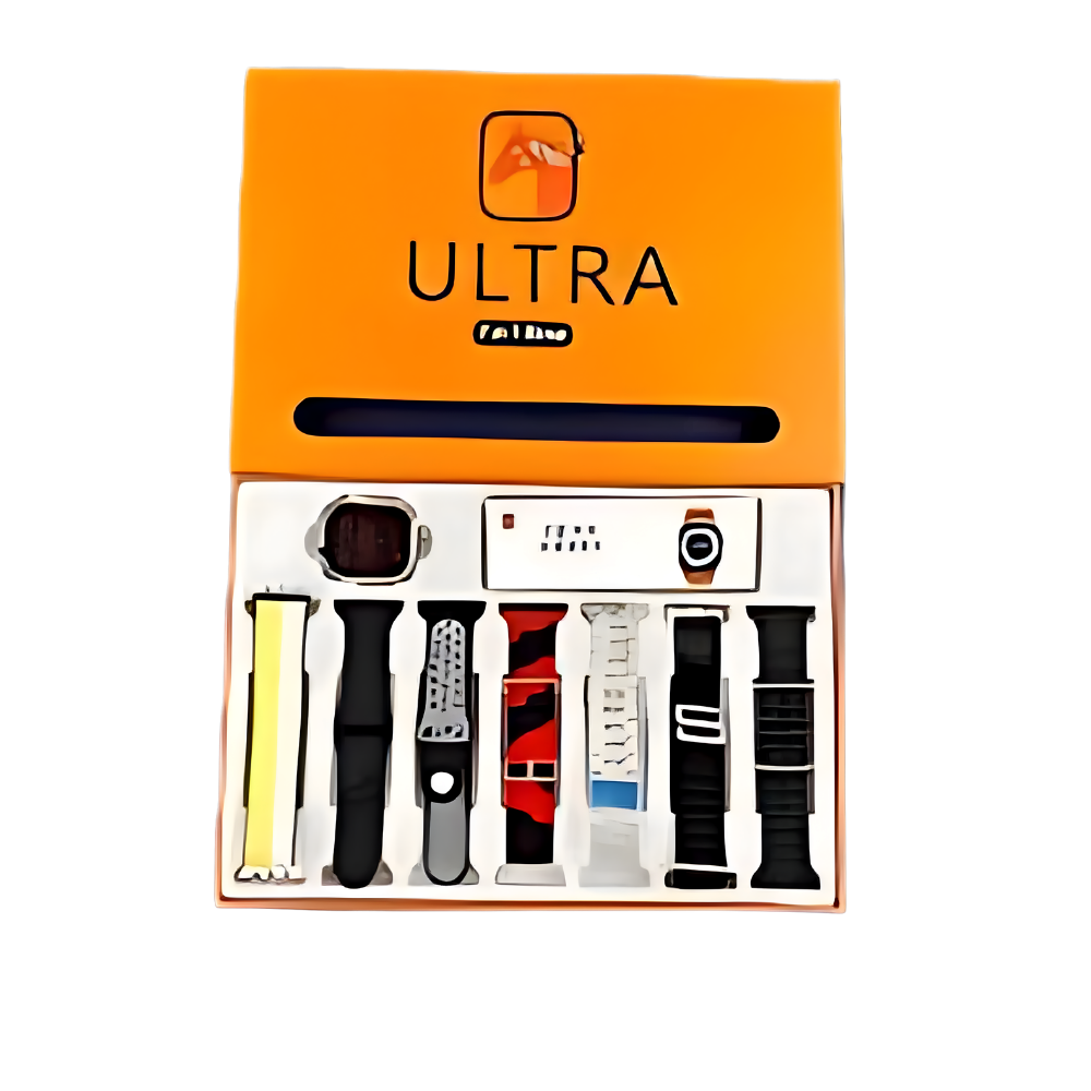 7 in 1 Ultra Smart Watch with 7 Straps - View 4