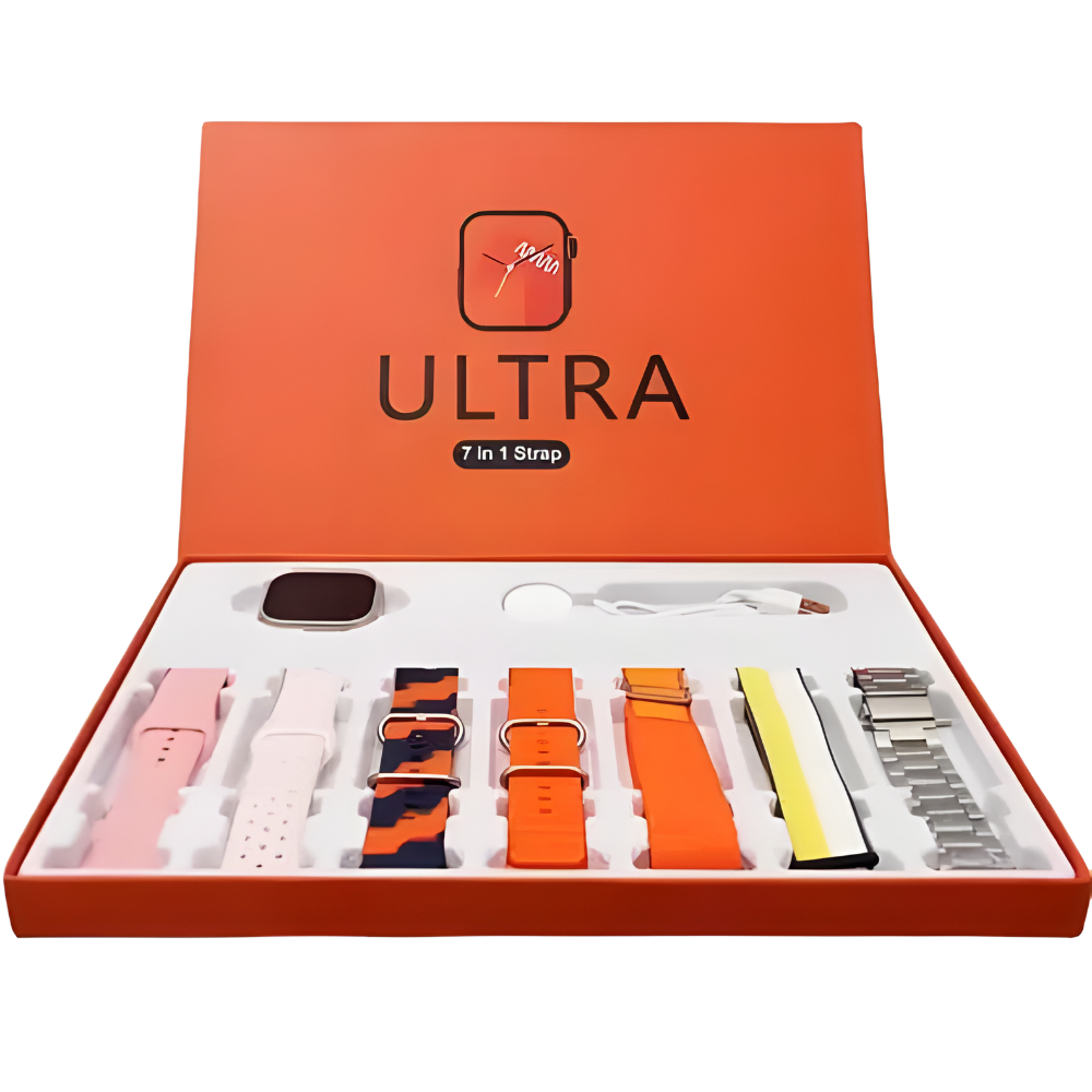 7 in 1 Ultra Smart Watch with 7 Straps