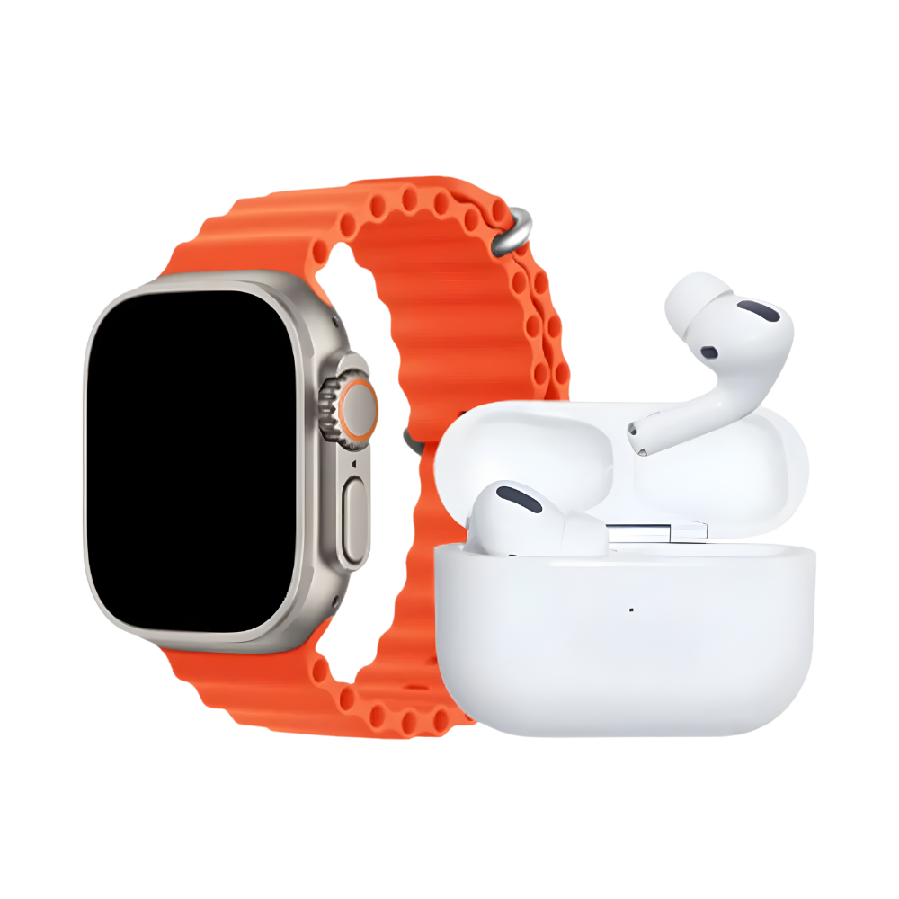 I20 Ultra Smart Watch with 7 Straps & Earbuds - View 2